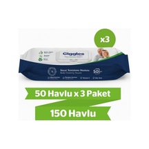 Giggles Vücut Temizleme Havlusu 3 x 50'li