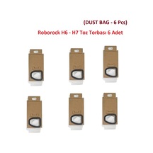 Roborock Uyumlu H6 - H7 Uyumlu Şarjlı Kablosuz Dikey Süpürge Toz Torbası 6 Adet
