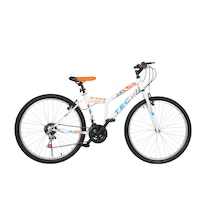 Bisiklet Strong 26" Jant 21 Vites Erkek Dağ Bisikleti Beyaz - Turuncu & Vitesli Bisiklet Beyaz - Turuncu