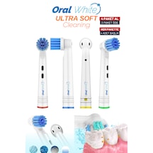 Oral White Ultra Soft Cleaning Dönen Başlıklı Ultra Yumuşak 4 Adet Yedek Başlık