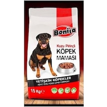 Bonisa Kuzu Etli Pirinçli Yetişkin Köpek Maması 15 KG