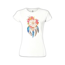 Düş Kapanı - Furry Beyaz Kadın Tshirt 001