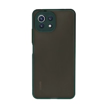 Xiaomi Mi 11 Lite Uyumlu Kılıf Montreal Silikon Kapak - Yeşil