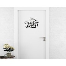 Bk Home Live To Wander Tasarımlı Kapı Sticker-1
