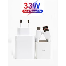 Casper Vıa X40 X30 Plus Uyumlu 33w Süper Hızlı Şarj Aleti Seti Şarj Adaptörü Ve Usb To Type-c Kablo -