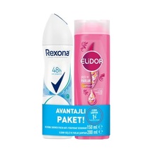 Rexona Shower Fresh Deodorant Sprey 150 Ml + Elidor Güçlü Ve Parlak Bakım Şampuanı 200 Ml 5'li Avan