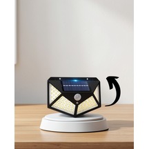 Güneş Enerjili Bahçe Lambası 100 Led Ip65 Hareket Sensörlü Çok Renkli