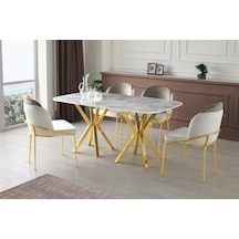 Royal High Gloss Yemek Masası 90 160 Cm 001