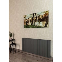 Warma Drama Yatay Alüminyum Radyatör 1230x600 Pütürlü Beyaz Ral 9016