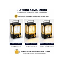 Solar - Güneş Enerjili Usb Şarjlı Nostalji Solar Lamba 1500mah Hs-234 5570