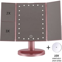 Land Of Myth Hd Zoom 24 Şerit Led Işıklı Makyaj Aynası Gold