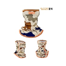 Fujin Pro Angler Neck Gaiter Boyunluk Natural Camo Çok Renkli