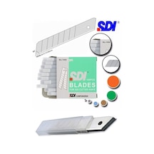 Maket Bıçağı Yedeği Geniş 3 Tüp 10 Lu 18 Mm Sdı Falçata Bıçağı Yedek Ağızları Koli Karton Kesici Hobi