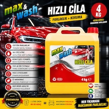 4 Kg Hızlı Cila 1/1 Konsantre Profesyonel Oto Hızlı Cila Araç Boya Koruyucu Ve Parlatıcı Oto Kuaför Ürünü