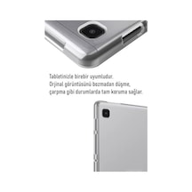 Galaxy Tab A11 8.7 İnç İle Uyumlu Kılıf Kamera Lens Korumalı Şeffaf Silikon Tablet Kılıfı Sova