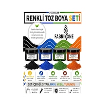 Toz Mum Boyası Seti 10 Cc 4 Lü Soya & Parafin Wax Için Siyah, Mavi, Yeşil, Turuncu Bkfab4smyt10g Çok Renkli
