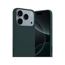 Newface - 744 - Apple iPhone Uyumlu 17 Pro First Silikon - - Novapazr - Koyu Yeşil