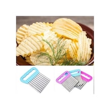 Pratik Kolay Patates Meyve Ve Sebze Dilimleyici Doğrama Bıçağı Renkli