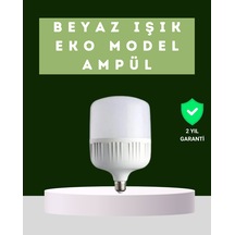 Şarjlı Led Torch Ampul 30 Watt Beyaz Işık Enerji Tasarruflu