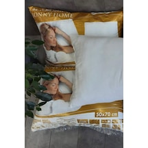 Percale Pamuk Kumaşlı 2 Adet 1.000 Gr'lık %100 Silikon Yastık