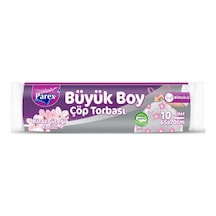 Parex Kokulu Büzgülü Büyük Boy Çöp Poşeti 10lu
