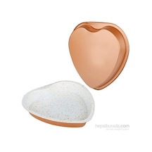 İhouse 1967Kk17-Seramik Kek Kalıbı 27.5X26.5X4.5Cm-Kahverengi