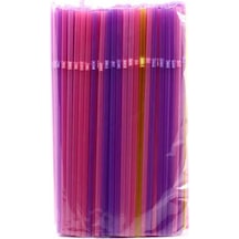 Körüklü Plastik Pipet - 200 Adet N11.858