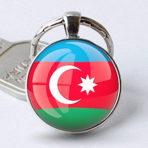 Tamgacrafts Kazakistan Kazakhstan Bayrağı Metal Anahtarlık Ülke Temalı Hediyelik Çok Renkli