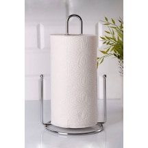 Metal Düzenleyici Dekoratif Kağıt Havluluk Banyo Askılığı Mutfak Ve Banyoya Raflı Havluluk Beyaz Diğer