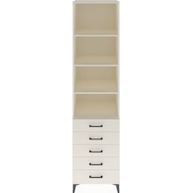 Hyperion Dolap 4 Raflı 5 Çekmeceli 60x44x243 Aytaşı-aytaşı Aytaşı