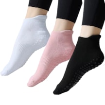 Xtr Fitness Yoga Ve Pilates Için Kaydırmaz Tabanlı Kısa Çorap 3'lü Set