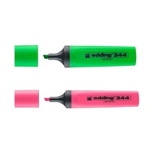 Eddıng Fosforlu Kalem E-344 Yeşil-pembe