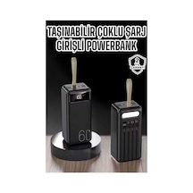 Depomıx Powerbank 60.000 Mah 4 Portlu Uzun Şarj Süreli Dijital Göstergeli Çok Renkli