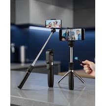 Bluetooth Uzaktan Kumanda İle Tripod Selfie Çubuğu Uuczzzselfieçubuğuuu1