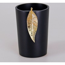 Leaf Diş Fırçalık Siyah Altın Siyah