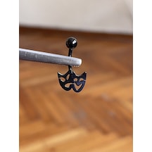 Cerrahi Çelik Piercing Tiyatro Maskesi Piercing Maske Şık Göbek Piercingi Pembe