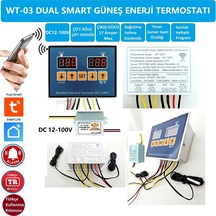 Yate10 Wt-03 Dual Smart Wifi Dc12-100v 17a Güneş Panel Termostat/ Timer
