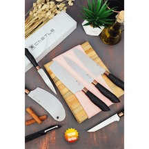 Black Copper Serisi 6lı Mutfak Bıçak Seti Sebze-börek-doğrama-şef