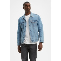 Erkek The Trucker Jacket Light Stonewash Açık İndigo Erkek Trucker 7233401310-11574 Indıgo