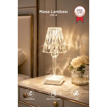 Premium Parti Süsleme Ev Dekorasyonu Balkon Işığı Abajur Kristal Elmas Masa Lambası Lw4