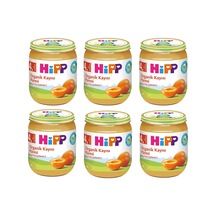 Hipp Organik Kayısı Püresi 4+ Ay Kavanoz Maması 6 x 125 G