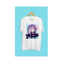 Tarzsokak Şirin Anime Kız Manga Japon Çizim Tasarım Baskılı Unisex Tişört Beyaz