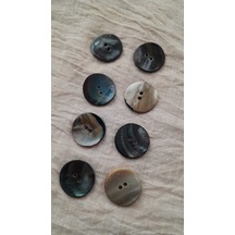 Doğal Hakiki İnci Midye Kabugu Düğme 20 Mm 12 Adet