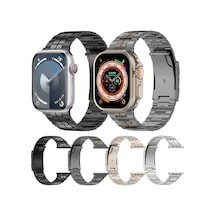 iOS Uyumlu Watch Ultra 2 49mm Kaplumbağa Tokası Titanyum Çelik İzle Kayış