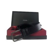 Fossil Siyah Hakiki Deri Spor Erkek Kemeri 4cm-105 Siyah