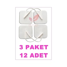 Kablolu/Soketli Tens Pedi. Elektrodu 5Cm X 5Cm 3 Paket 12 Adet