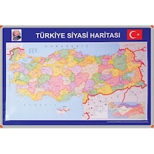 Panda 401 Türkiye Siyasi Haritası Alüminyum Çerçeve 70X100