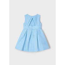 Mayoral Çocuk Saten Elbise 3919 Mavi