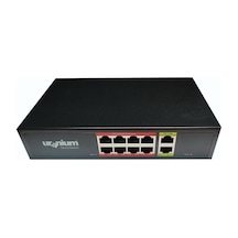 Uranium Uranıum Poe-g8002-96w 8 Port Gıgabıt + 2 Port Gıgabıt Rj45 Uplınk Poe Swıtch Realtek Chıpset