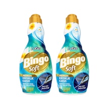 Bingo Soft Lotus Konsantre Yumuşatıcı Kırışıklık Karşıtı 1200 Ml 2 Li 2'li Set